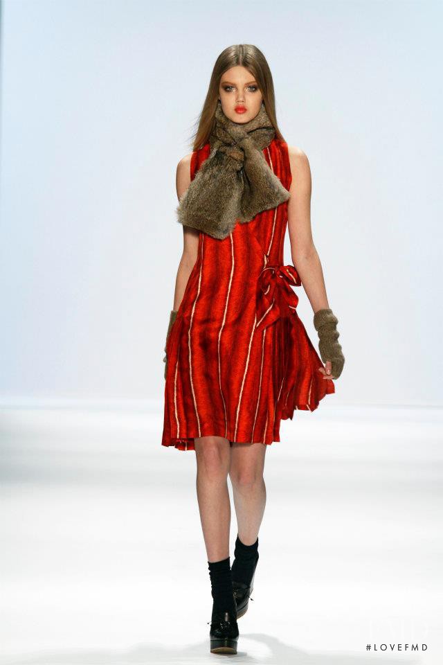 Lindsey Wixson featured in  the Jill Stuart fashion show for Autumn/Winter 2011