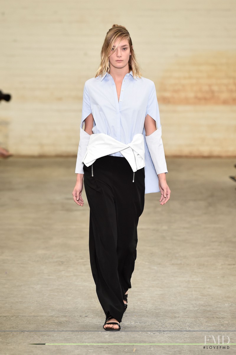 Lauren Feenstra featured in  the Dion Lee fashion show for Spring/Summer 2014