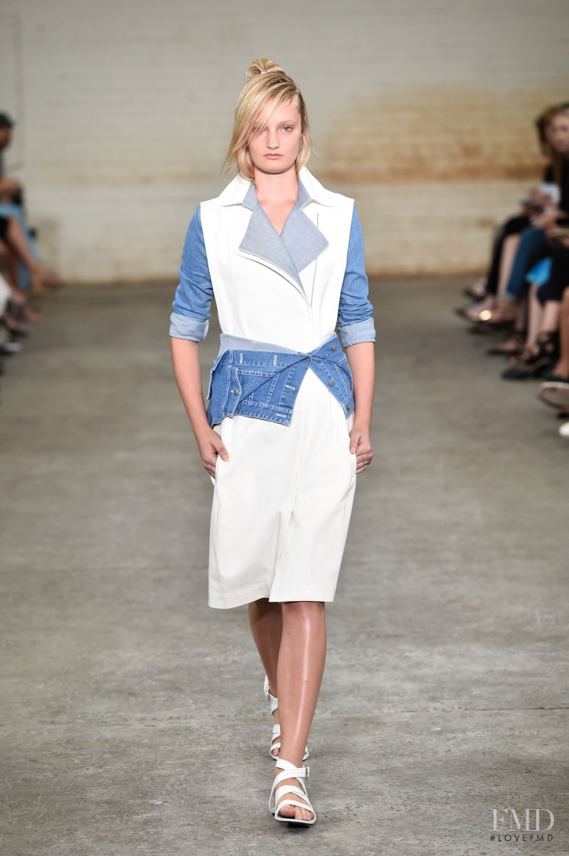 Talisa Quirk featured in  the Dion Lee fashion show for Spring/Summer 2014
