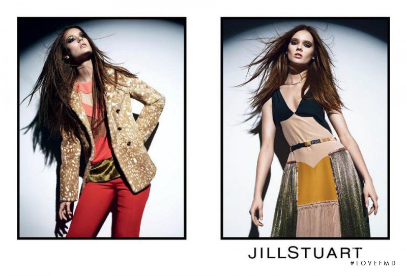 Monika Jagaciak featured in  the Jill Stuart advertisement for Autumn/Winter 2011