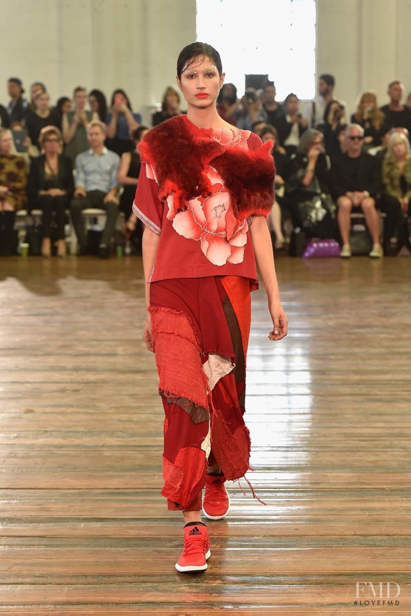 Roberta Pecoraro featured in  the Akira Isogawa fashion show for Spring/Summer 2015