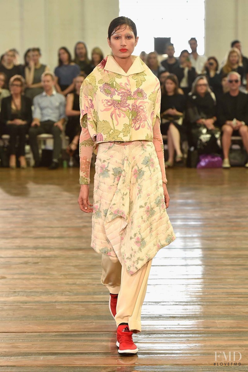 Roberta Pecoraro featured in  the Akira Isogawa fashion show for Spring/Summer 2015