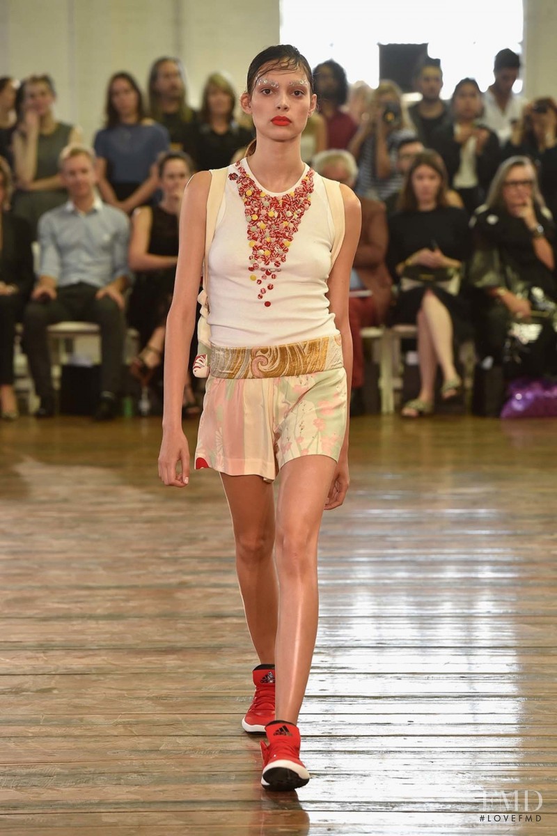 Charlee Fraser featured in  the Akira Isogawa fashion show for Spring/Summer 2015