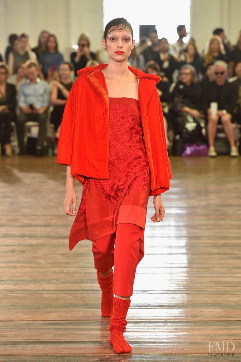 Charlee Fraser featured in  the Akira Isogawa fashion show for Spring/Summer 2015