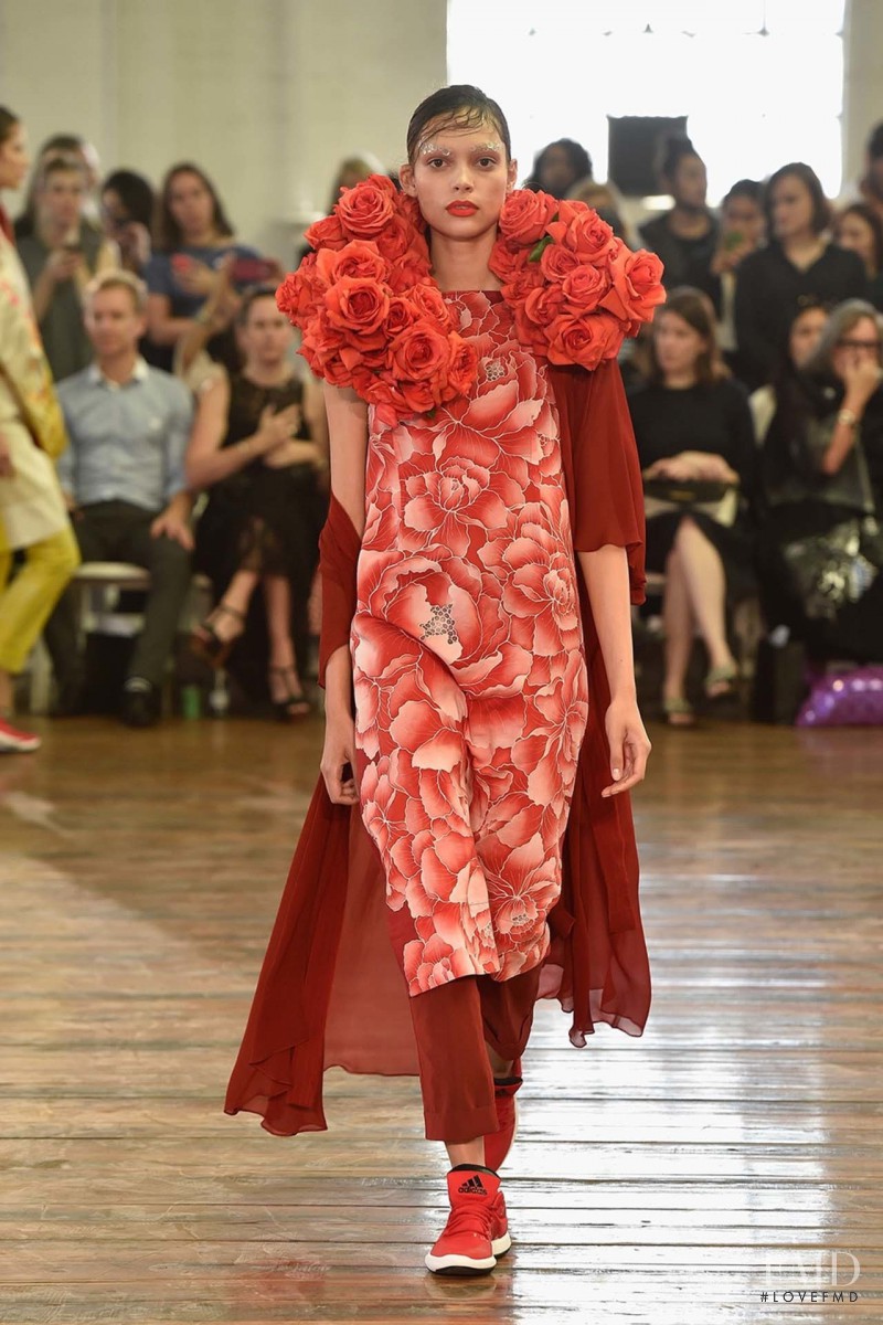 Charlee Fraser featured in  the Akira Isogawa fashion show for Spring/Summer 2015