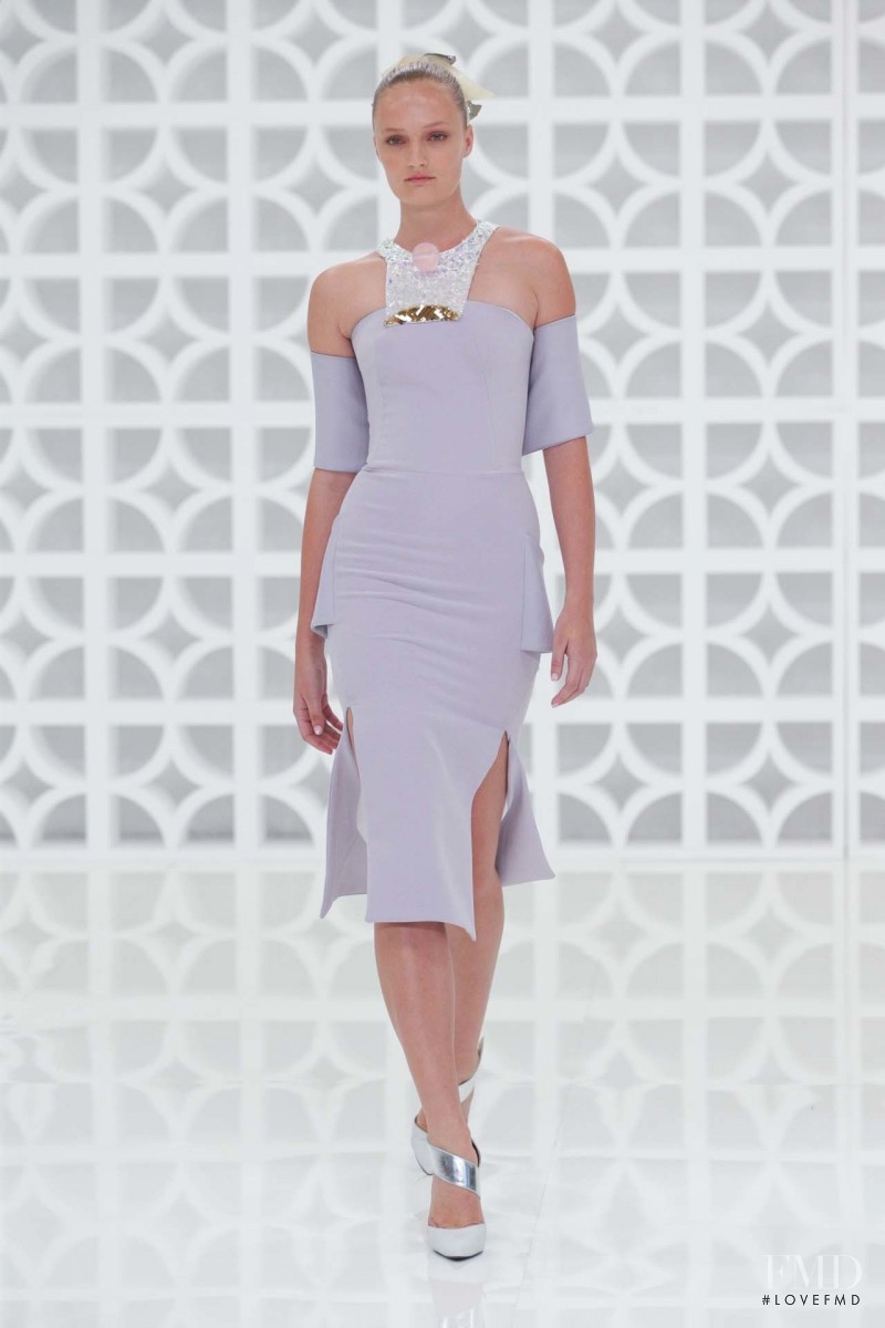 Talisa Quirk featured in  the Toni Maticevski fashion show for Spring/Summer 2015