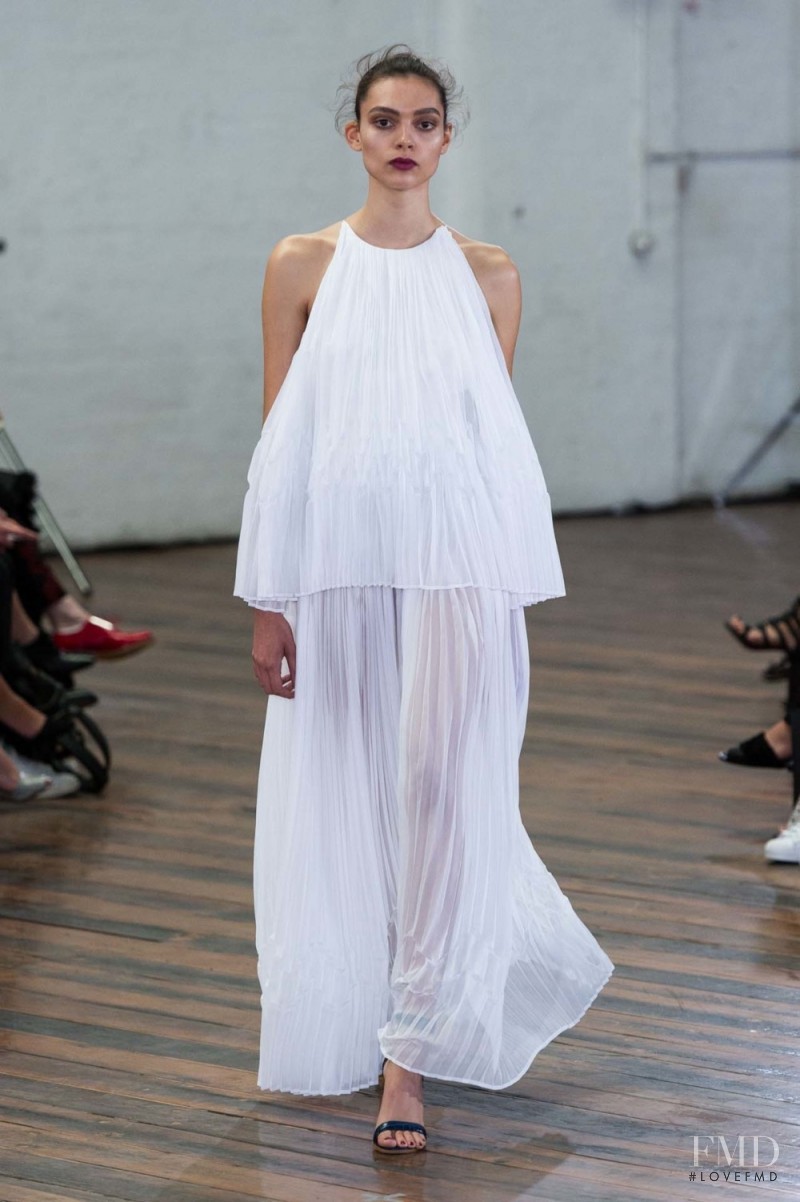 Charlee Fraser featured in  the Michael Lo Sordo fashion show for Spring/Summer 2015