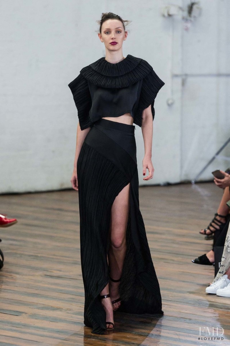 Kaila Hart featured in  the Michael Lo Sordo fashion show for Spring/Summer 2015