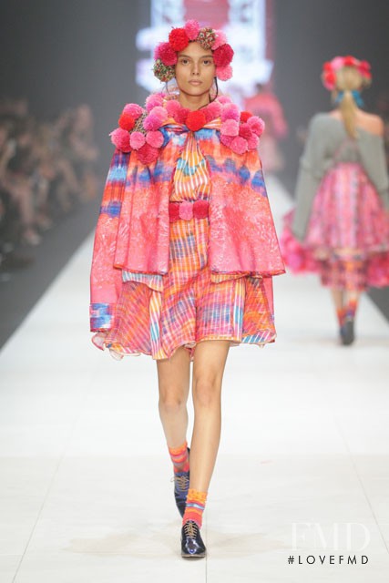 Charlee Fraser featured in  the VAMFF  National Graduate Showcase fashion show for Spring/Summer 2015