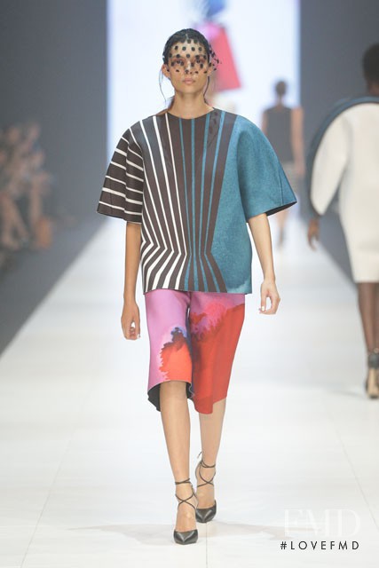 Charlee Fraser featured in  the VAMFF  National Graduate Showcase fashion show for Spring/Summer 2015