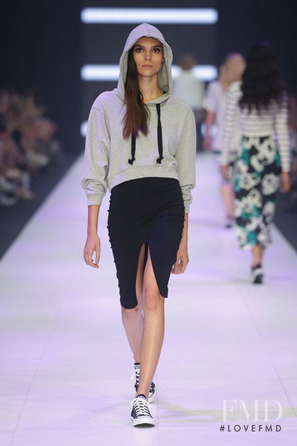 Charlee Fraser featured in  the VAMFF Runway 6 presented by Cosmopolitan fashion show for Spring/Summer 2015