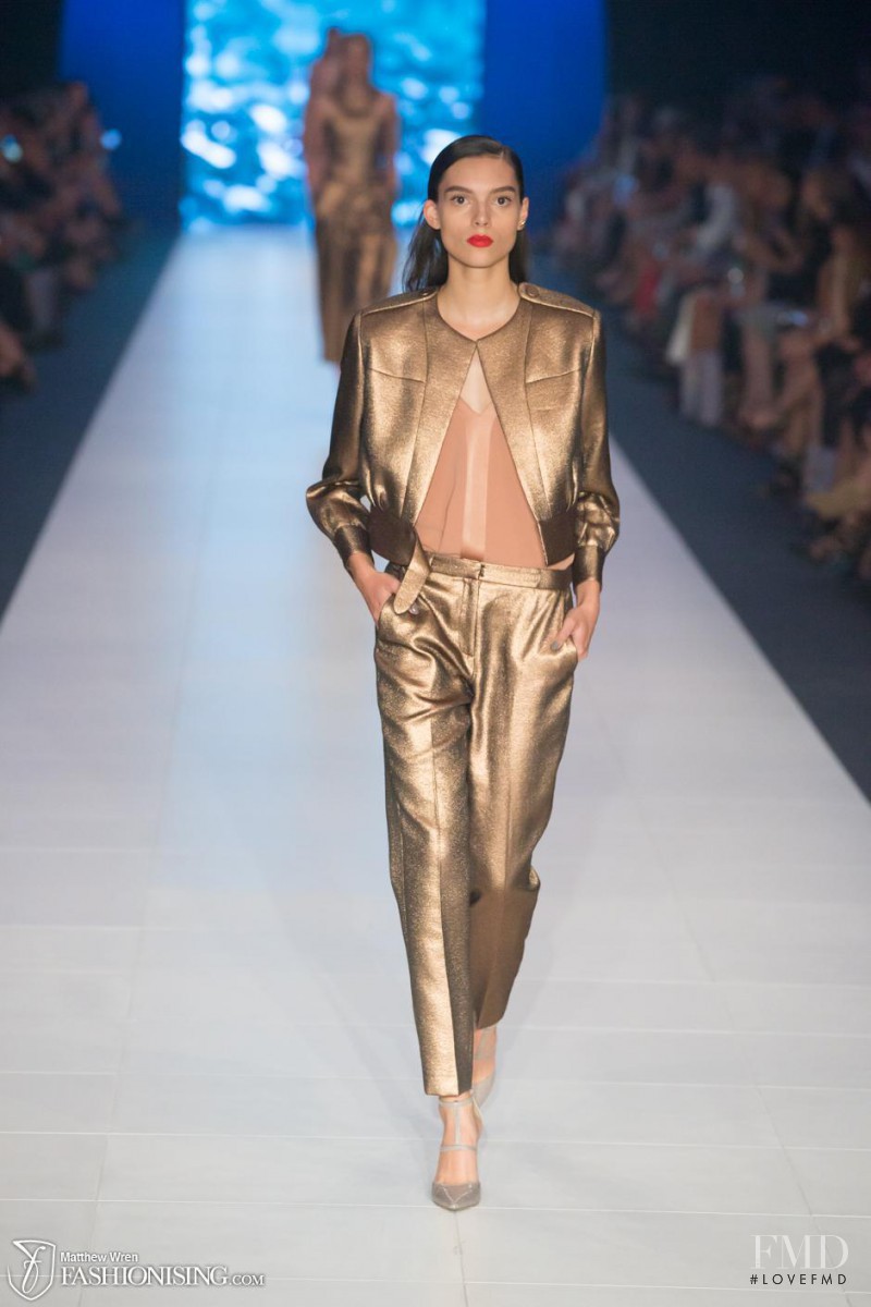 Charlee Fraser featured in  the VAMFF Runway 3 presented by Elle Magazine fashion show for Spring/Summer 2015