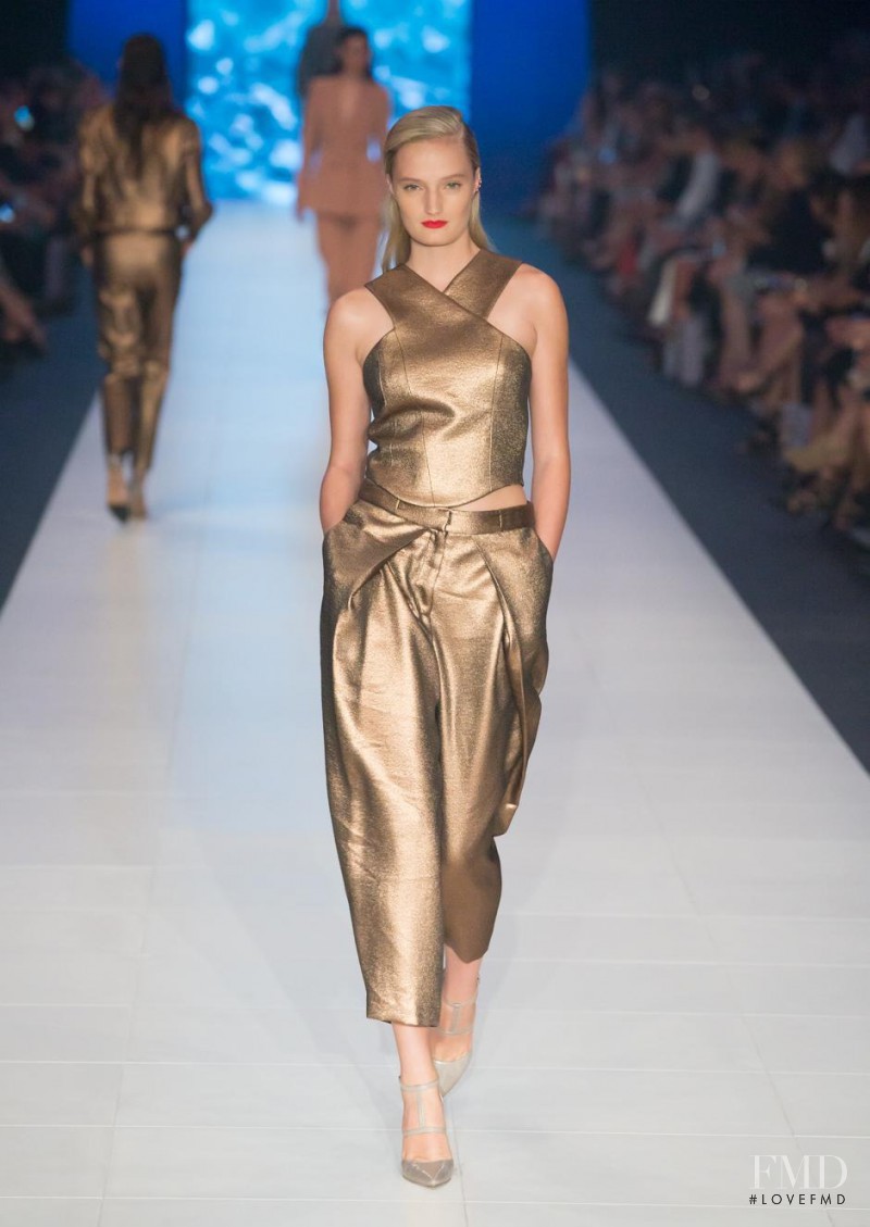 Talisa Quirk featured in  the VAMFF Runway 3 presented by Elle Magazine fashion show for Spring/Summer 2015