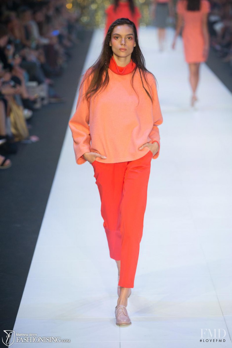 Charlee Fraser featured in  the VAMFF Runway 2 presented by Frankie Magazine fashion show for Spring/Summer 2015