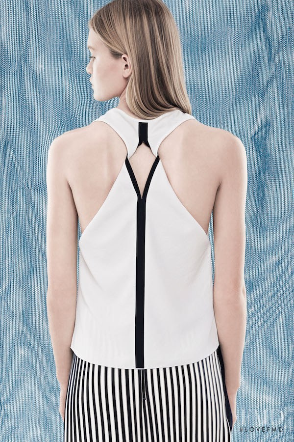 Alice Morgan featured in  the Dion Lee lookbook for Resort 2015