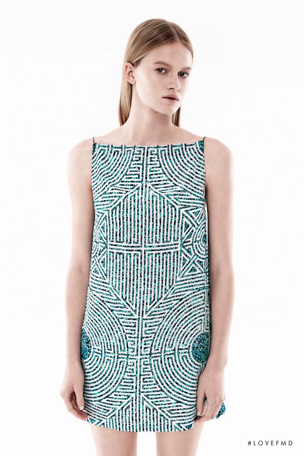 Alice Morgan featured in  the Dion Lee lookbook for Resort 2015