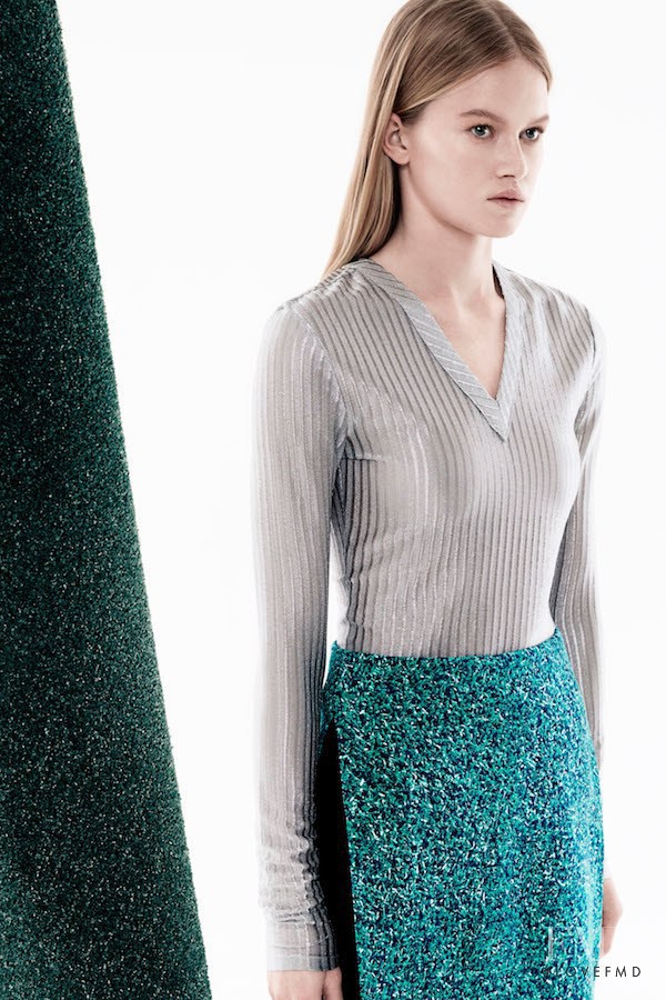 Alice Morgan featured in  the Dion Lee lookbook for Resort 2015