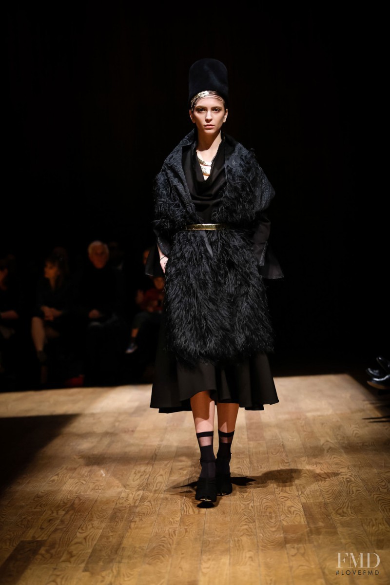 Laura Winges featured in  the Josie Natori fashion show for Autumn/Winter 2015