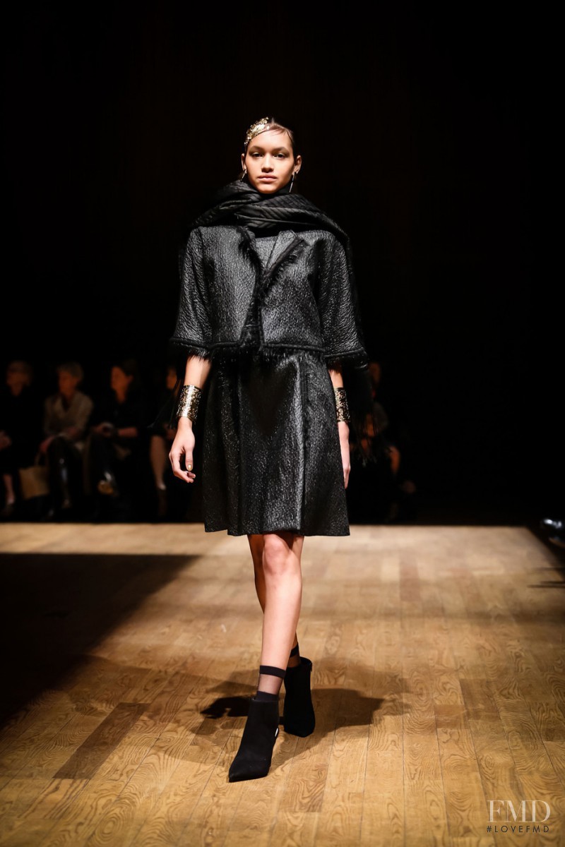 Hanne Linhares featured in  the Josie Natori fashion show for Autumn/Winter 2015