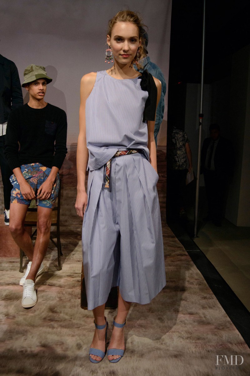 Vera Vavrova featured in  the J.Crew fashion show for Spring/Summer 2016