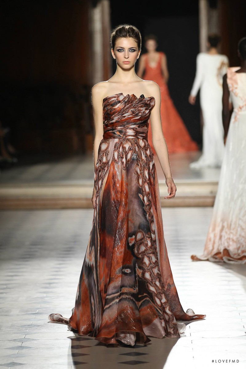 Laura Winges featured in  the Tony Ward fashion show for Autumn/Winter 2015
