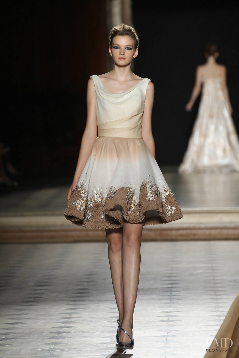 Eva Klimkova featured in  the Tony Ward fashion show for Autumn/Winter 2015