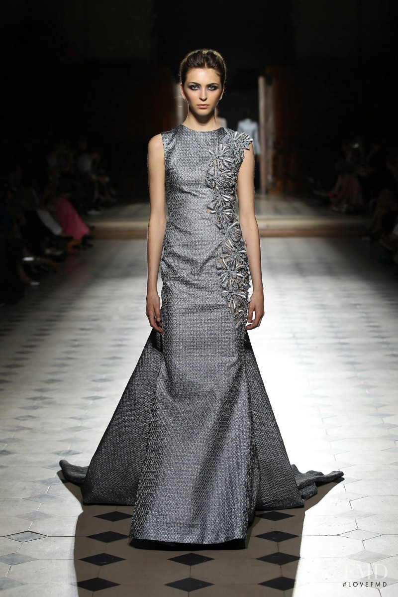 Laura Winges featured in  the Tony Ward fashion show for Autumn/Winter 2015