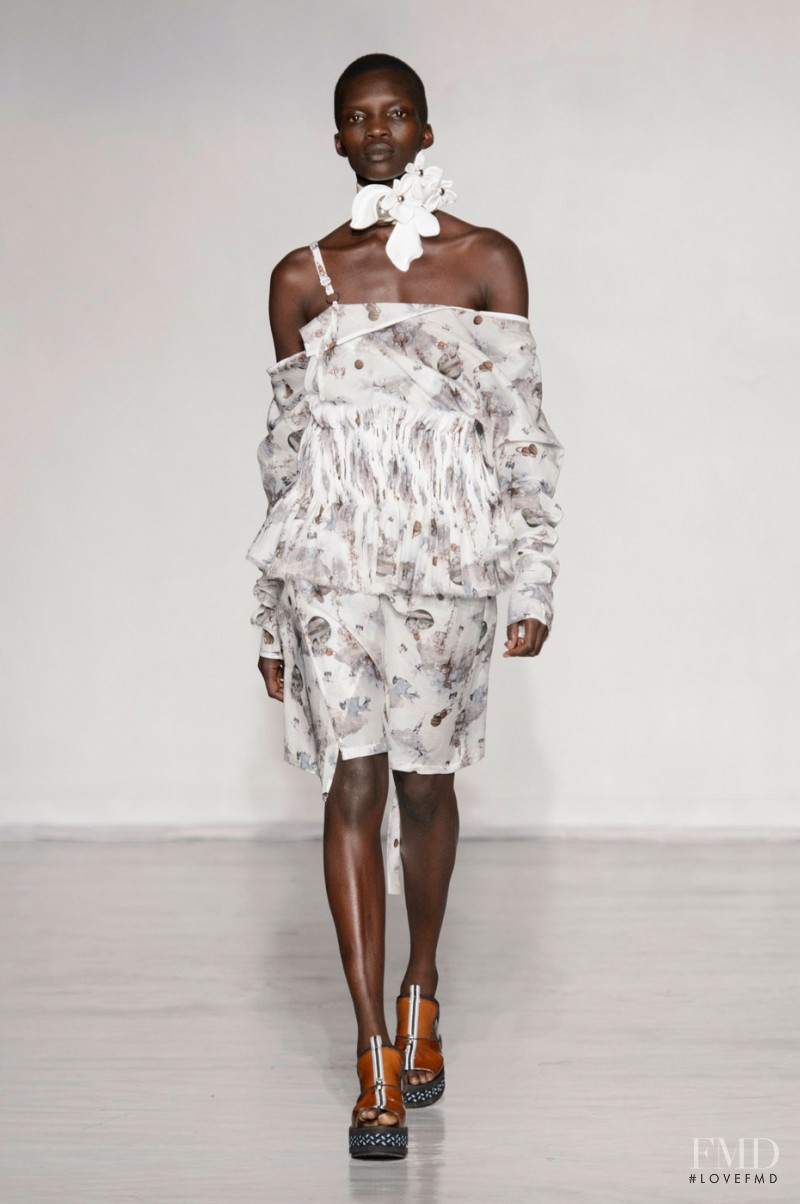 Achok Majak featured in  the Anne Sofie Madsen fashion show for Spring/Summer 2016