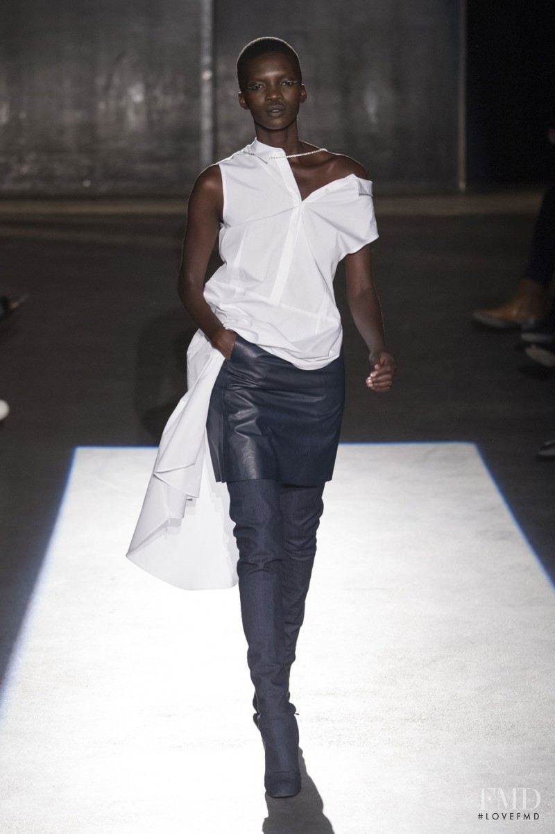 Achok Majak featured in  the Lutz Huelle fashion show for Spring/Summer 2016