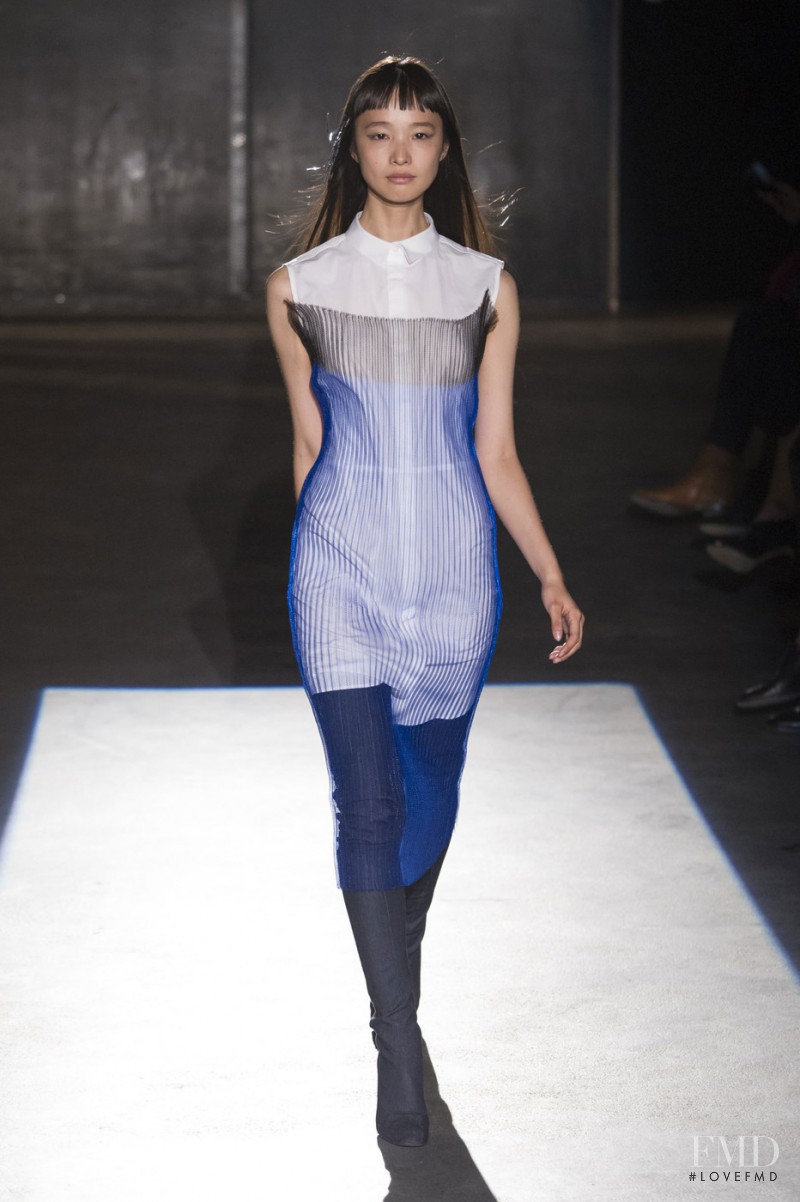 Yuka Mannami featured in  the Lutz Huelle fashion show for Spring/Summer 2016