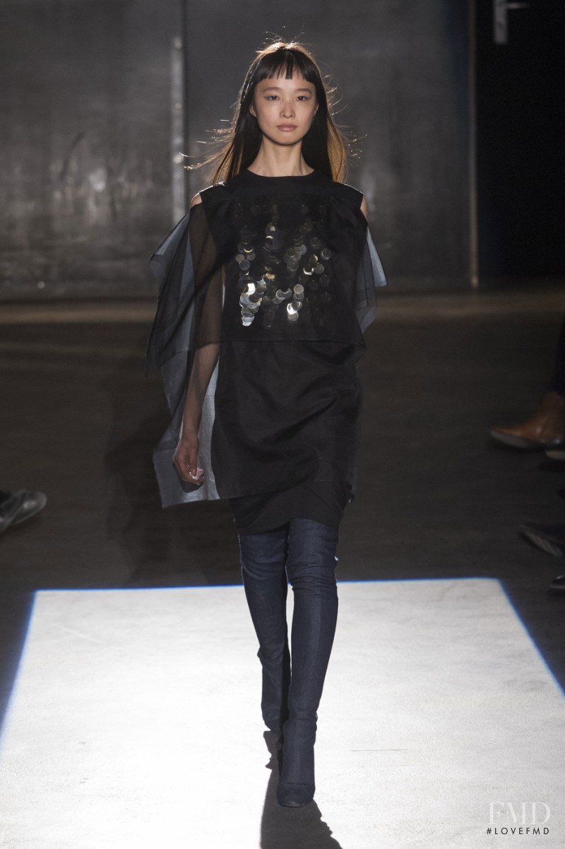 Yuka Mannami featured in  the Lutz Huelle fashion show for Spring/Summer 2016