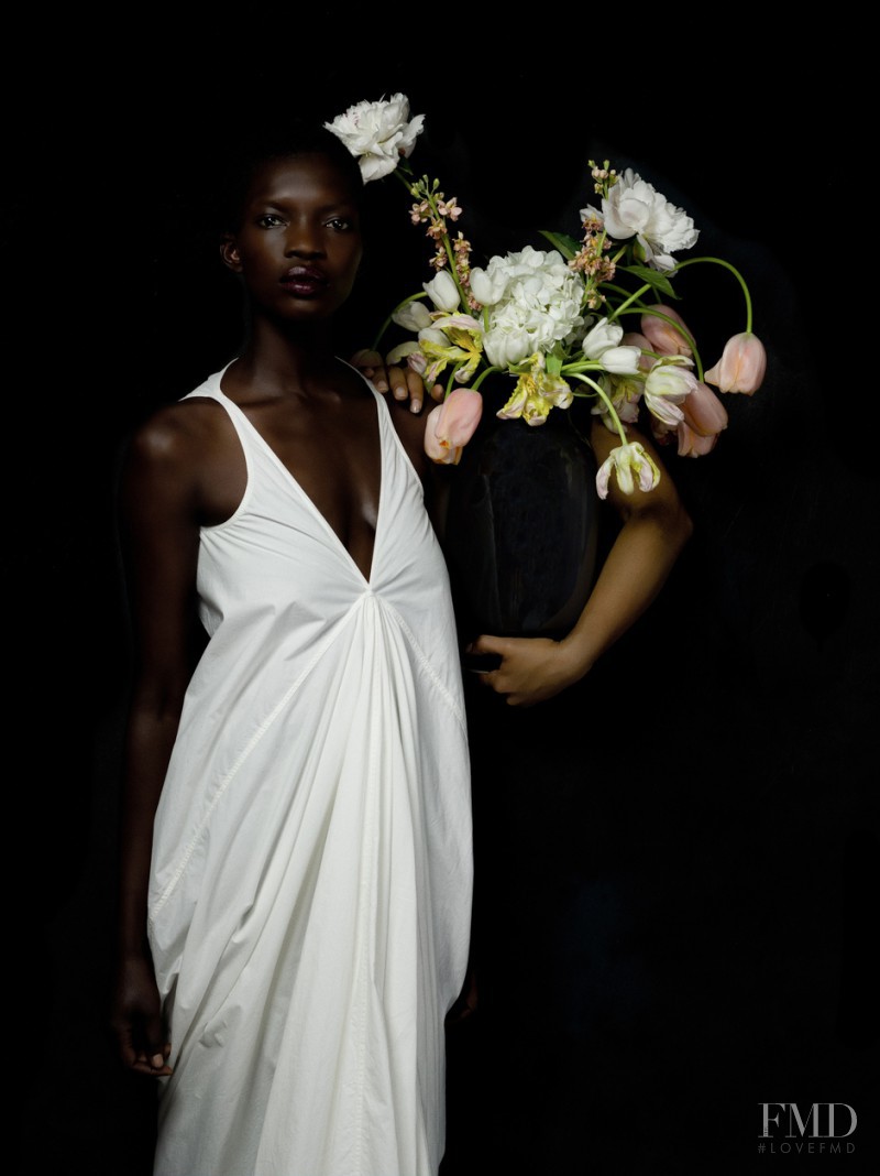 Achok Majak featured in  the Totokaelo Figure with Flowers catalogue for Spring/Summer 2015