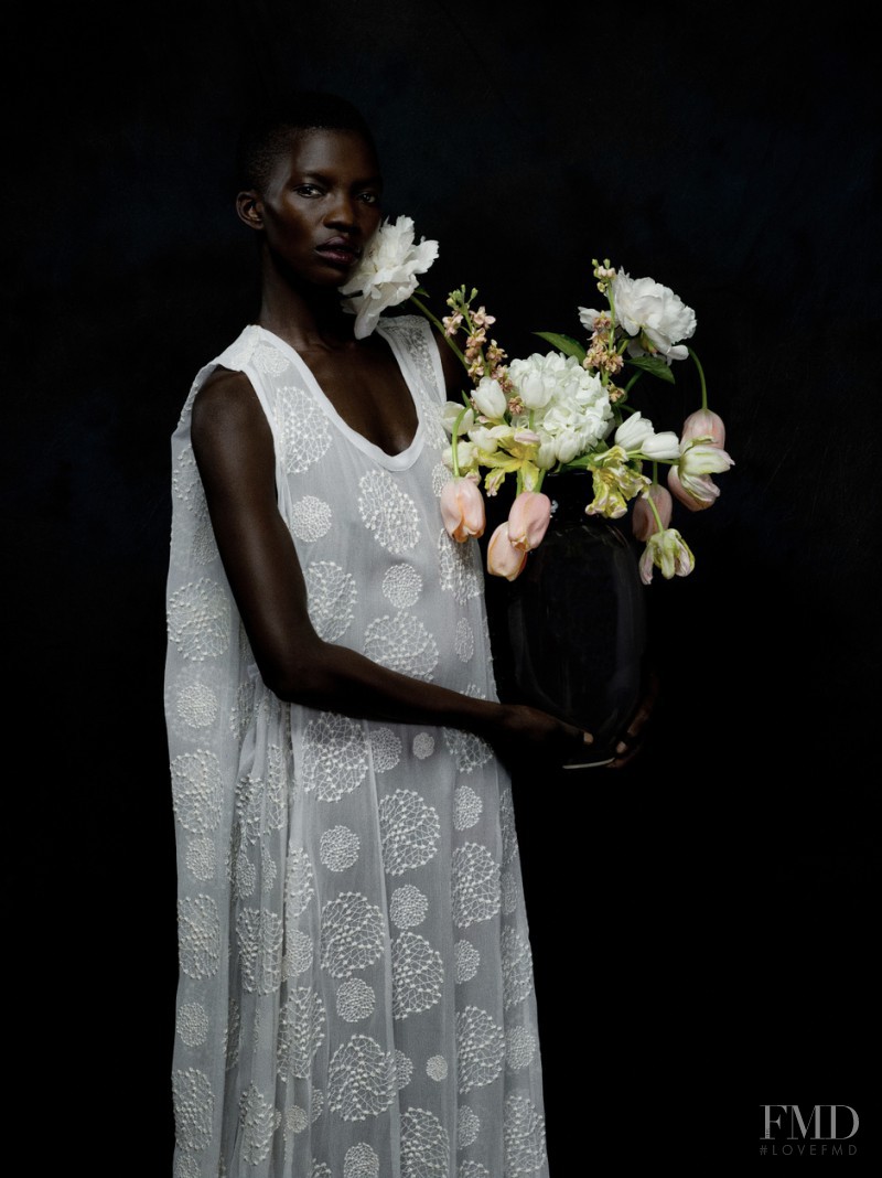 Achok Majak featured in  the Totokaelo Figure with Flowers catalogue for Spring/Summer 2015