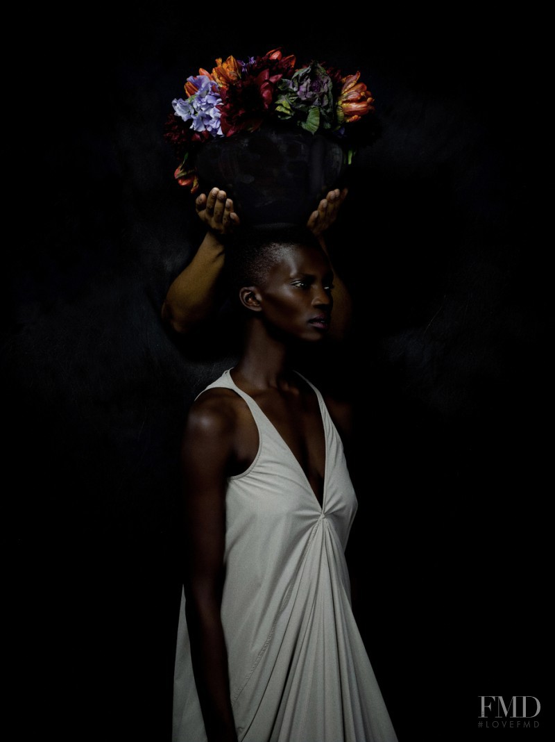 Achok Majak featured in  the Totokaelo Figure with Flowers catalogue for Spring/Summer 2015