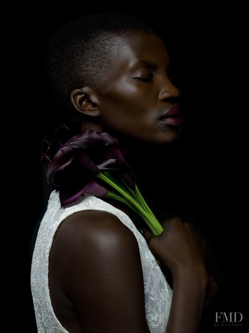 Achok Majak featured in  the Totokaelo Figure with Flowers catalogue for Spring/Summer 2015