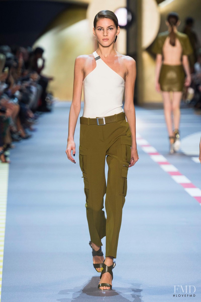Valery Kaufman featured in  the Mugler fashion show for Spring/Summer 2016