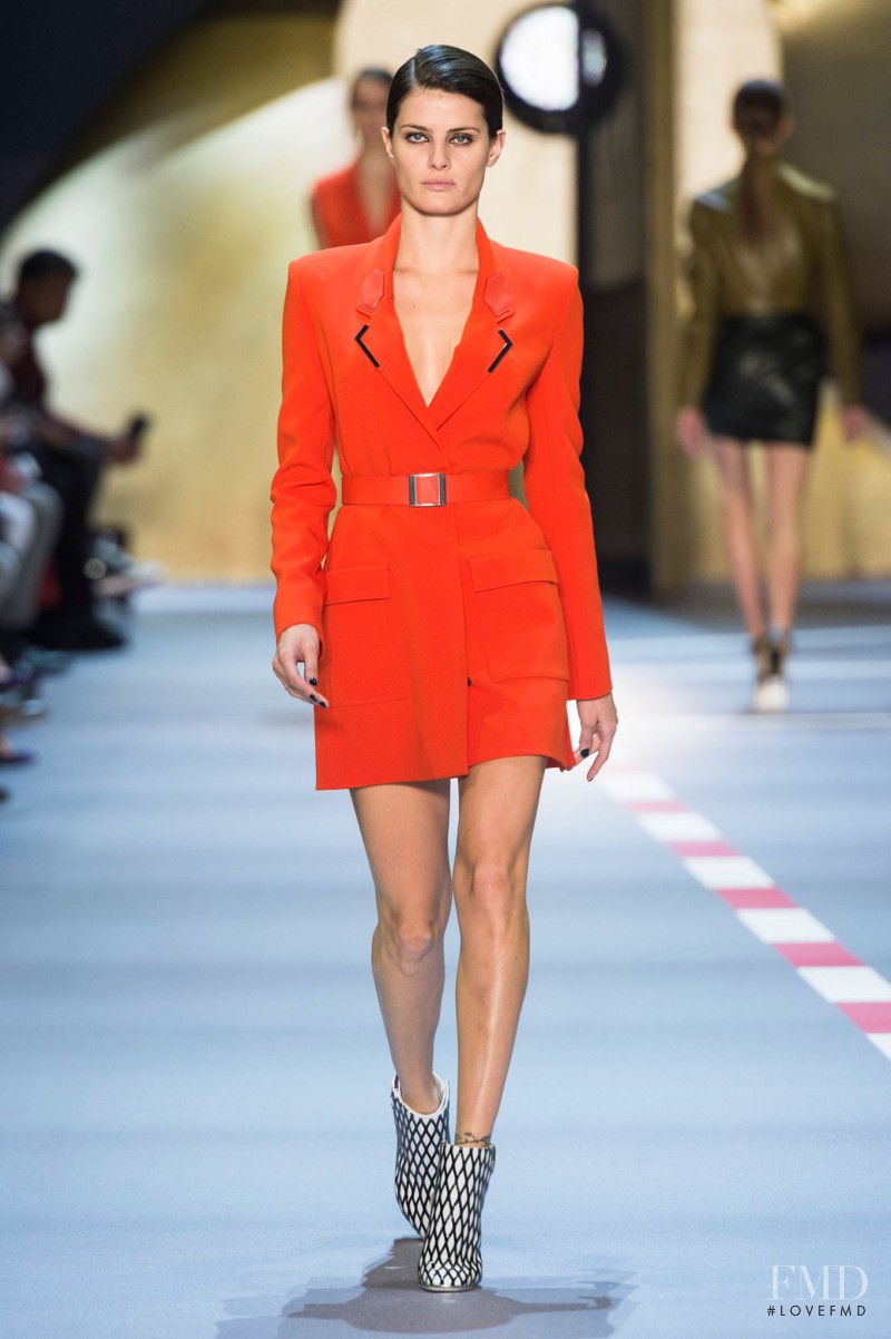 Isabeli Fontana featured in  the Mugler fashion show for Spring/Summer 2016