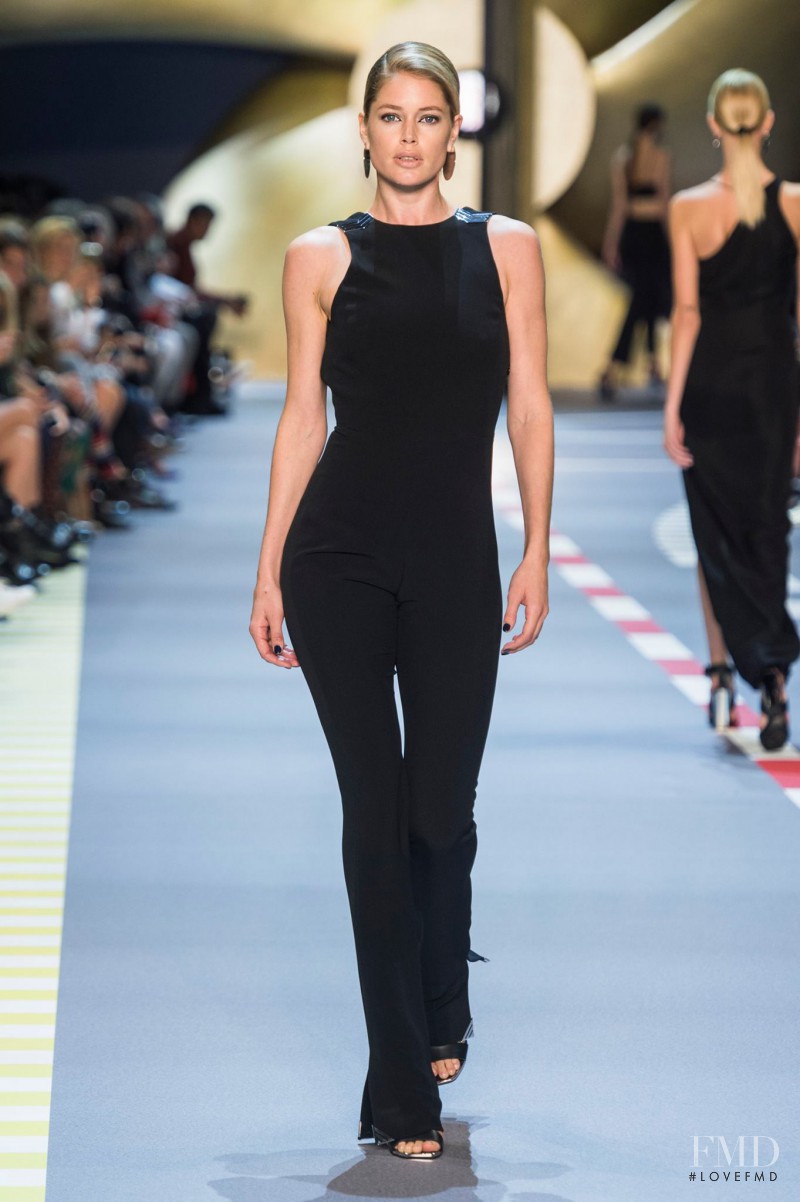 Doutzen Kroes featured in  the Mugler fashion show for Spring/Summer 2016