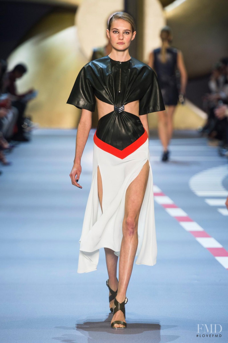 Sanne Vloet featured in  the Mugler fashion show for Spring/Summer 2016