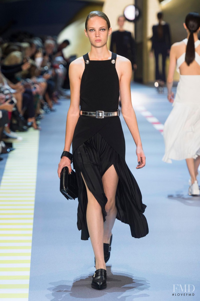 Adrienne Juliger featured in  the Mugler fashion show for Spring/Summer 2016
