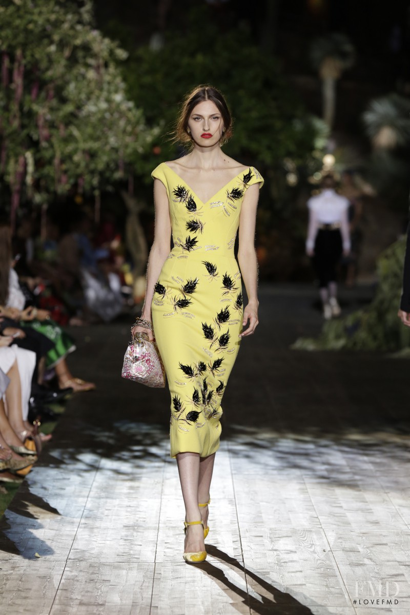 Zoe Huxford featured in  the Dolce & Gabbana Alta Moda fashion show for Autumn/Winter 2015