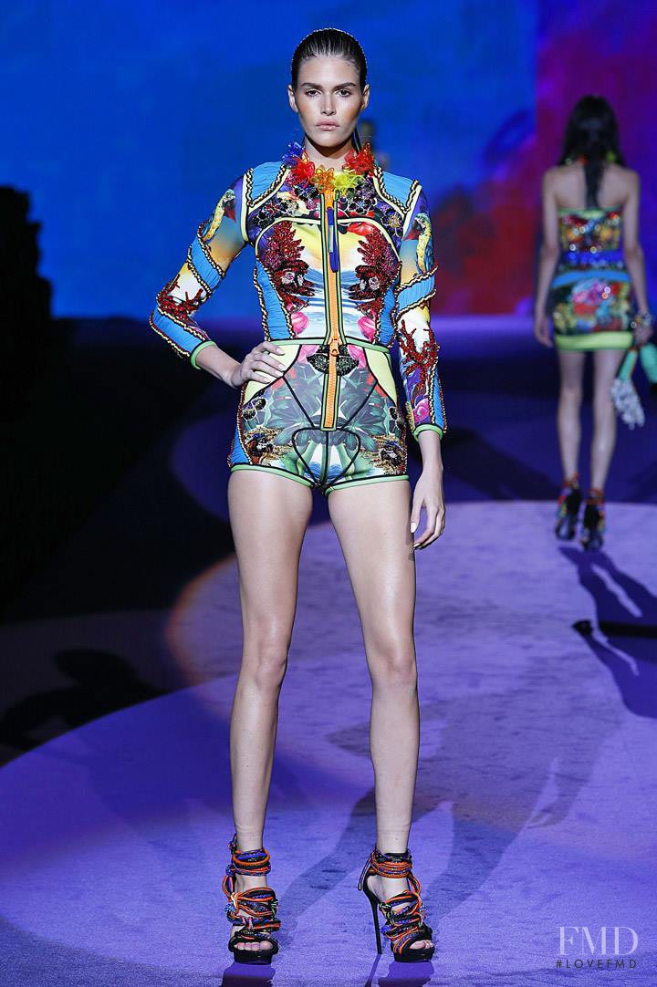 Vanessa Moody featured in  the DSquared2 fashion show for Spring/Summer 2016