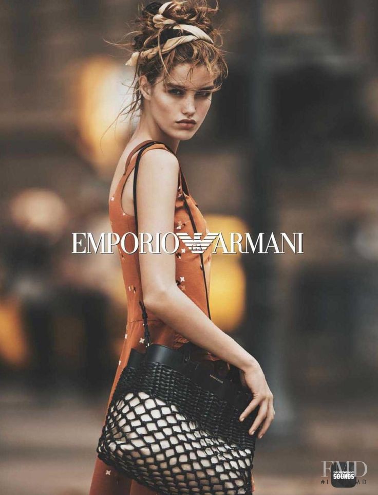 Luna Bijl featured in  the Emporio Armani advertisement for Spring/Summer 2016