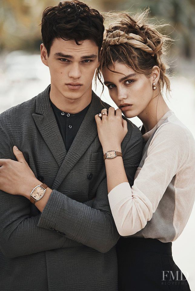 Luna Bijl featured in  the Emporio Armani advertisement for Spring/Summer 2016