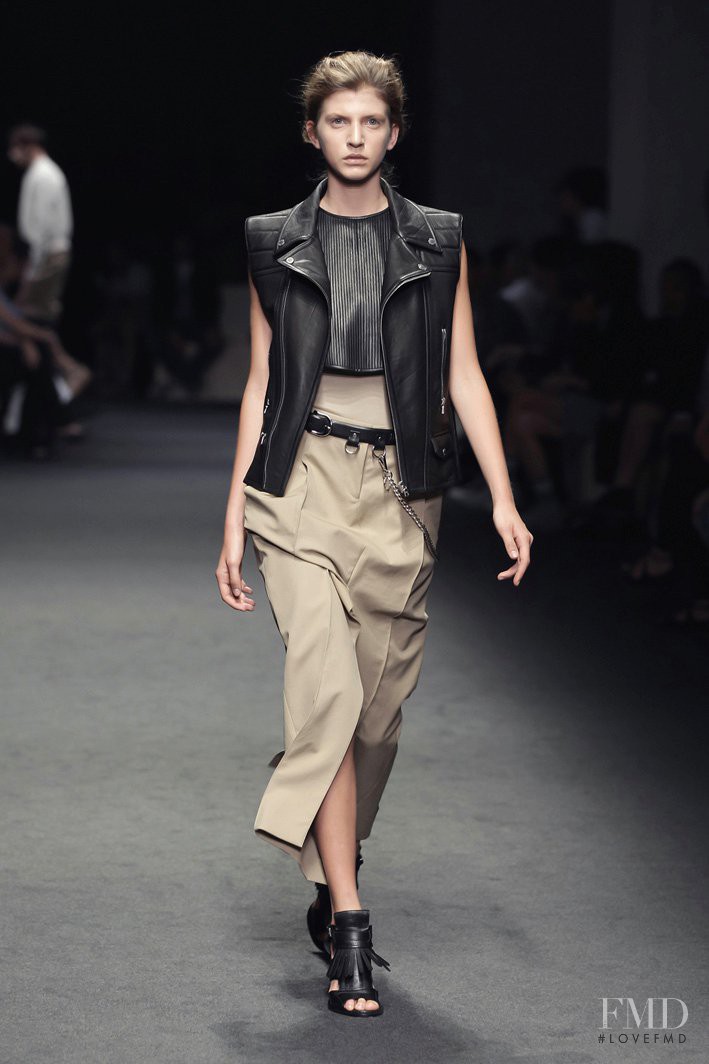 Caterina Ravaglia featured in  the Neil Barrett fashion show for Spring/Summer 2012