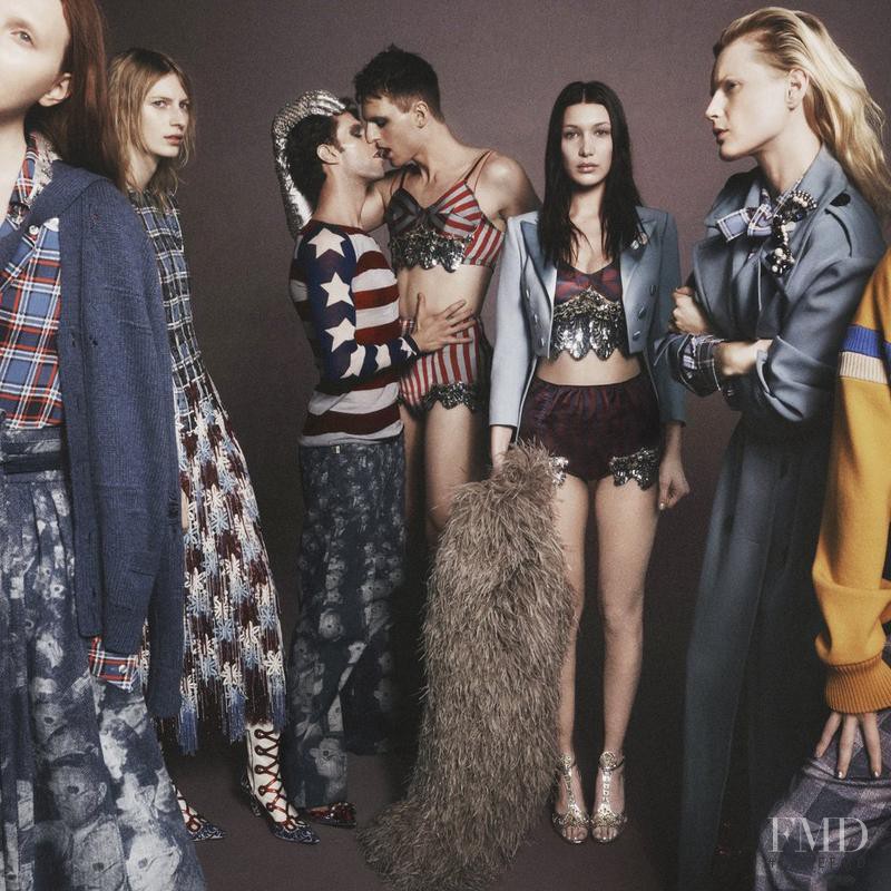 Bella Hadid featured in  the Marc Jacobs advertisement for Spring/Summer 2016