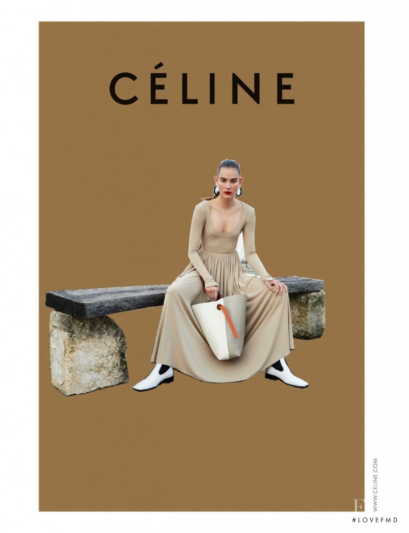 Vera Van Erp featured in  the Celine advertisement for Spring/Summer 2016