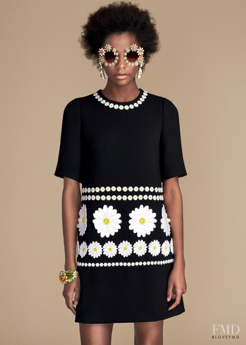 Karly Loyce featured in  the Dolce & Gabbana lookbook for Spring/Summer 2016