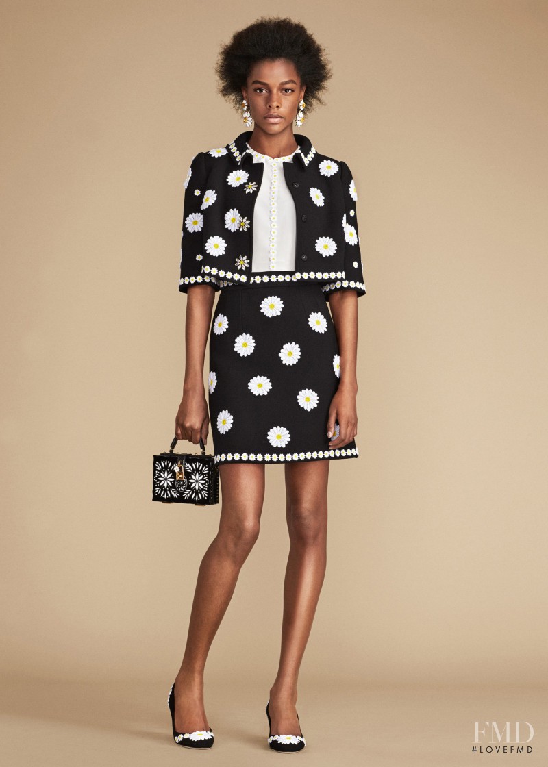 Karly Loyce featured in  the Dolce & Gabbana lookbook for Spring/Summer 2016