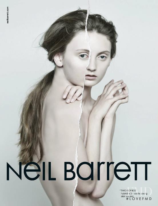 Codie Young featured in  the Neil Barrett advertisement for Autumn/Winter 2011
